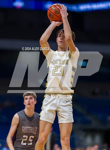 Thumbnail 3 in Jayton vs Fayetteville (UIL 1A Basketball Semifinal) photogallery.