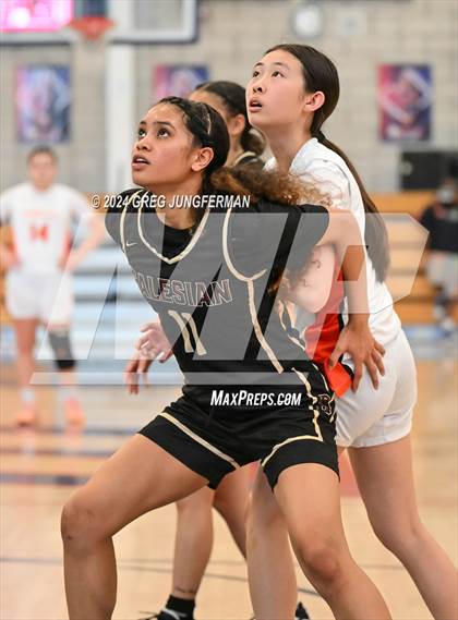 Thumbnail 3 in Salesian College Preparatory vs. California (CIF NCS D1 Final) photogallery.
