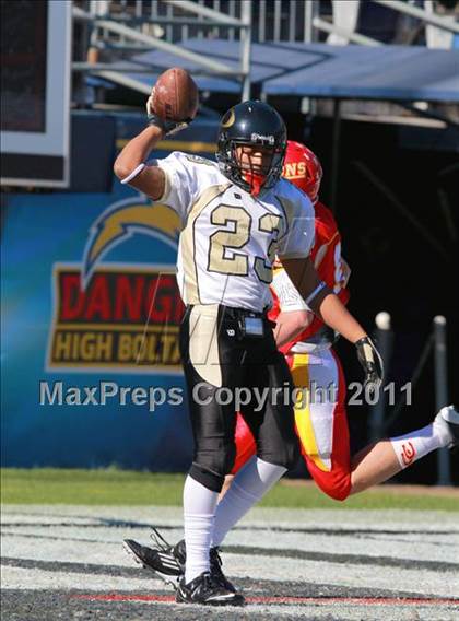 Thumbnail 3 in Cathedral Catholic vs. Olympian (CIF SDS D3 Final) photogallery.