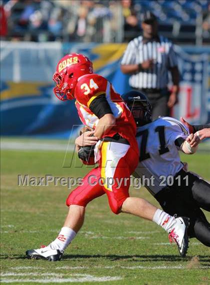 Thumbnail 1 in Cathedral Catholic vs. Olympian (CIF SDS D3 Final) photogallery.