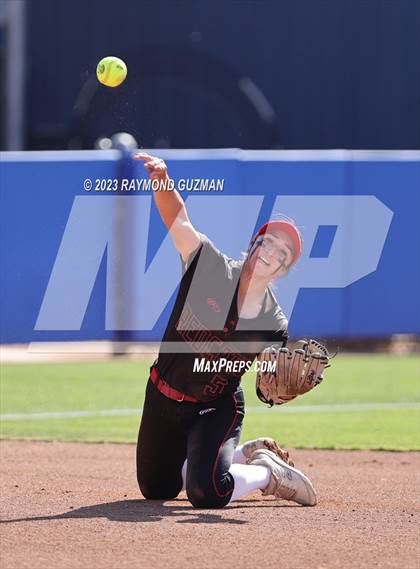 Thumbnail 3 in Reedley @ Fowler (CIF CS Softball Championships-Division 3) photogallery.
