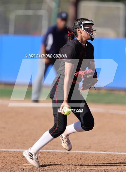 Thumbnail 2 in Reedley @ Fowler (CIF CS Softball Championships-Division 3) photogallery.