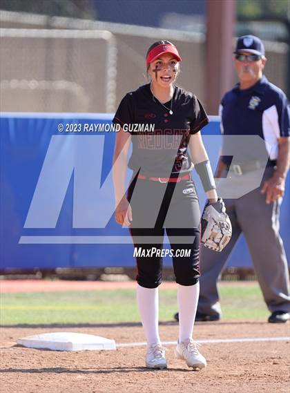 Thumbnail 1 in Reedley @ Fowler (CIF CS Softball Championships-Division 3) photogallery.