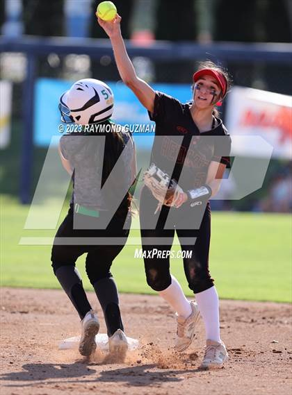 Thumbnail 1 in Reedley @ Fowler (CIF CS Softball Championships-Division 3) photogallery.