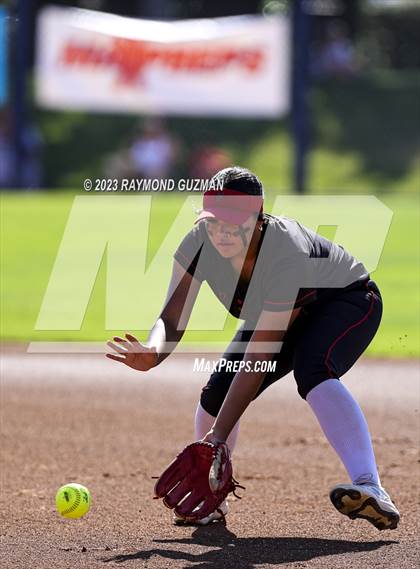 Thumbnail 2 in Reedley @ Fowler (CIF CS Softball Championships-Division 3) photogallery.