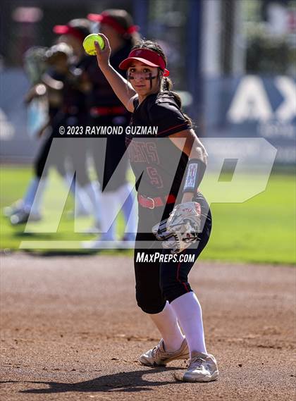 Thumbnail 2 in Reedley @ Fowler (CIF CS Softball Championships-Division 3) photogallery.
