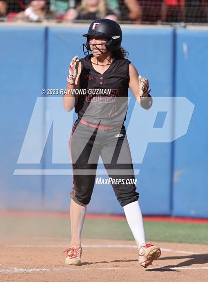 Thumbnail 2 in Reedley @ Fowler (CIF CS Softball Championships-Division 3) photogallery.