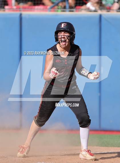 Thumbnail 3 in Reedley @ Fowler (CIF CS Softball Championships-Division 3) photogallery.