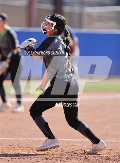 Thumbnail 3 in Reedley @ Fowler (CIF CS Softball Championships-Division 3) photogallery.