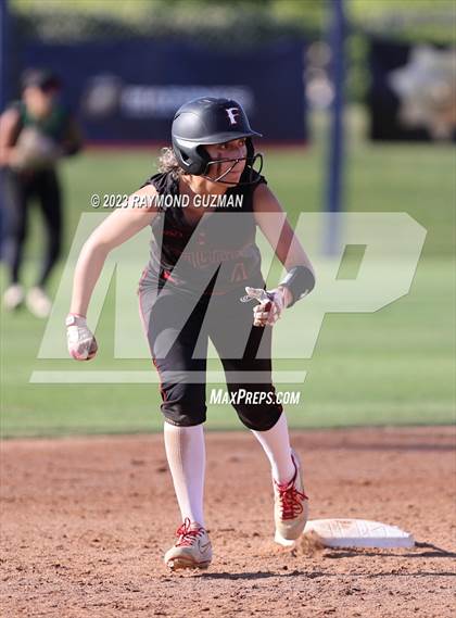 Thumbnail 3 in Reedley @ Fowler (CIF CS Softball Championships-Division 3) photogallery.