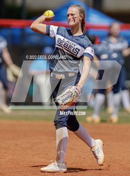 Thumbnail 2 in Sequoyah vs Haralson County (GHSA Slowpitch Elimination) photogallery.