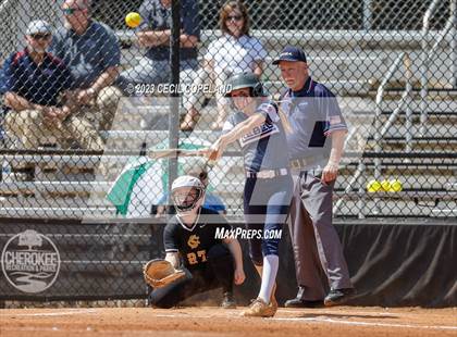 Thumbnail 2 in Sequoyah vs Haralson County (GHSA Slowpitch Elimination) photogallery.