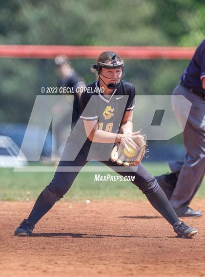 Thumbnail 1 in Sequoyah vs Haralson County (GHSA Slowpitch Elimination) photogallery.
