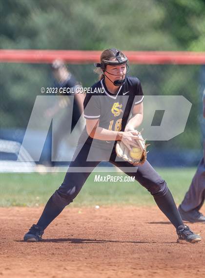 Thumbnail 2 in Sequoyah vs Haralson County (GHSA Slowpitch Elimination) photogallery.