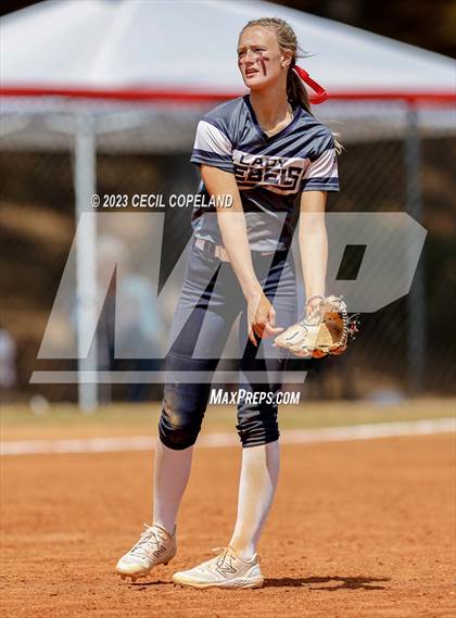 Thumbnail 2 in Sequoyah vs Haralson County (GHSA Slowpitch Elimination) photogallery.