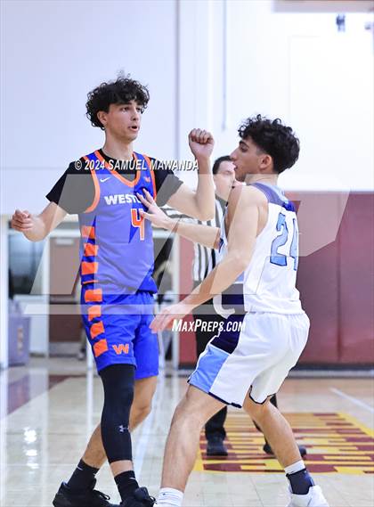 Thumbnail 2 in Westlake vs Crescenta Valley (Annual Bob Hawking Simi Valley Tip-Off Classic) photogallery.