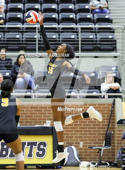 Thumbnail 1 in Forney vs Princeton (Raising Cane's Volleyball Showcase) photogallery.