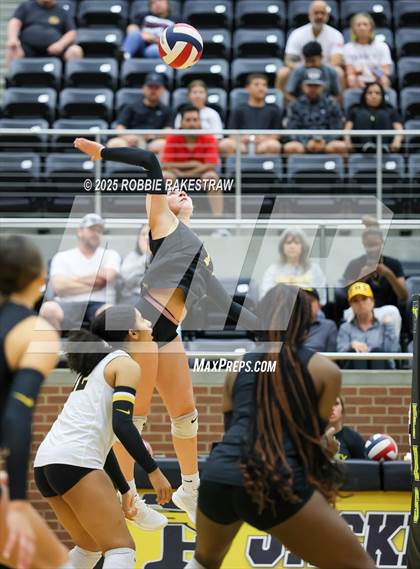 Thumbnail 1 in Forney vs Princeton (Raising Cane's Volleyball Showcase) photogallery.