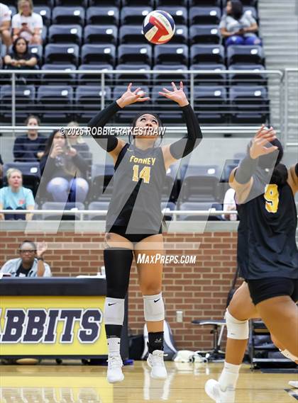 Thumbnail 3 in Forney vs Princeton (Raising Cane's Volleyball Showcase) photogallery.