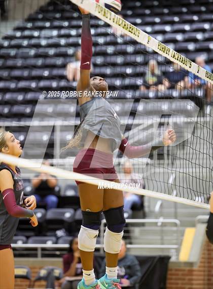 Thumbnail 3 in Forney vs Princeton (Raising Cane's Volleyball Showcase) photogallery.