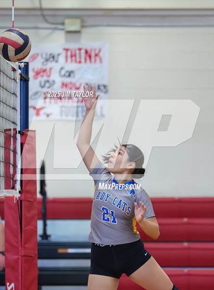 Thumbnail 1 in Eastland vs Rising Star (Eastland Volleyball Showdown 2025) photogallery.