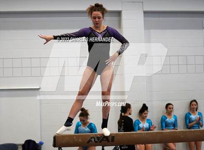 Thumbnail 3 in Texas High School Gymnastics Coaches Association Region II Championship (Balance Beam) photogallery.
