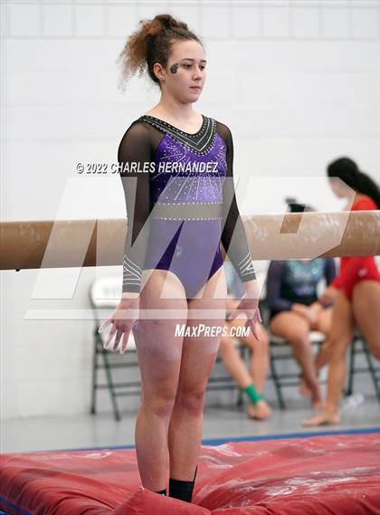 Thumbnail 3 in Texas High School Gymnastics Coaches Association Region II Championship (Balance Beam) photogallery.