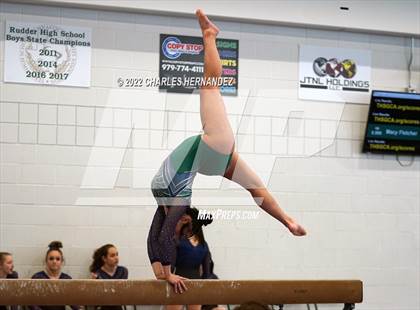 Thumbnail 3 in Texas High School Gymnastics Coaches Association Region II Championship (Balance Beam) photogallery.