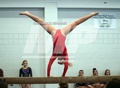 Thumbnail 2 in Texas High School Gymnastics Coaches Association Region II Championship (Balance Beam) photogallery.