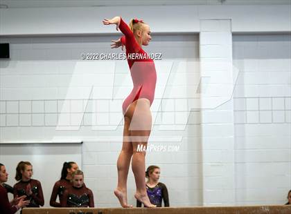 Thumbnail 3 in Texas High School Gymnastics Coaches Association Region II Championship (Balance Beam) photogallery.