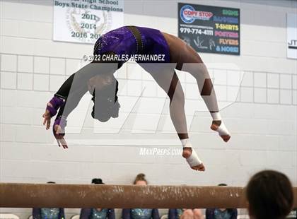 Thumbnail 3 in Texas High School Gymnastics Coaches Association Region II Championship (Balance Beam) photogallery.