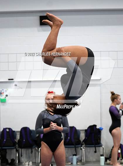 Thumbnail 2 in Texas High School Gymnastics Coaches Association Region II Championship (Balance Beam) photogallery.