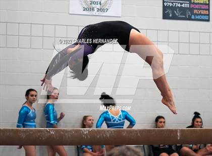 Thumbnail 2 in Texas High School Gymnastics Coaches Association Region II Championship (Balance Beam) photogallery.
