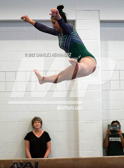 Thumbnail 3 in Texas High School Gymnastics Coaches Association Region II Championship (Balance Beam) photogallery.