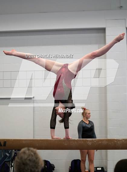 Thumbnail 1 in Texas High School Gymnastics Coaches Association Region II Championship (Balance Beam) photogallery.