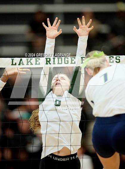Thumbnail 2 in V.R. Eaton vs Lake Ridge(UIL 6A Volleyball Bi-district) photogallery.