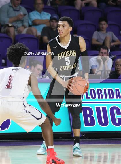 Thumbnail 2 in Hudson Catholic vs. Pebblebrook (City of Palms Classic) photogallery.