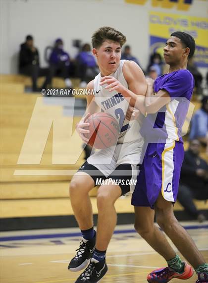 Thumbnail 3 in Lemoore vs Rocklin (Clovis Elks Holiday Tournament) photogallery.