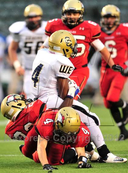 Thumbnail 3 in Central Catholic vs. Santa Fe Christian (CIF State D4 Final) photogallery.
