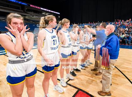 Thumbnail 1 in Lipan vs Gruver (UIL 3A Basketball State final) photogallery.