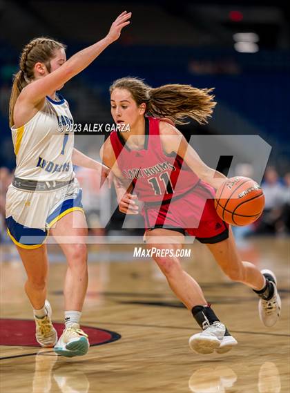 Thumbnail 1 in Lipan vs Gruver (UIL 3A Basketball State final) photogallery.