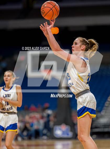 Thumbnail 2 in Lipan vs Gruver (UIL 3A Basketball State final) photogallery.