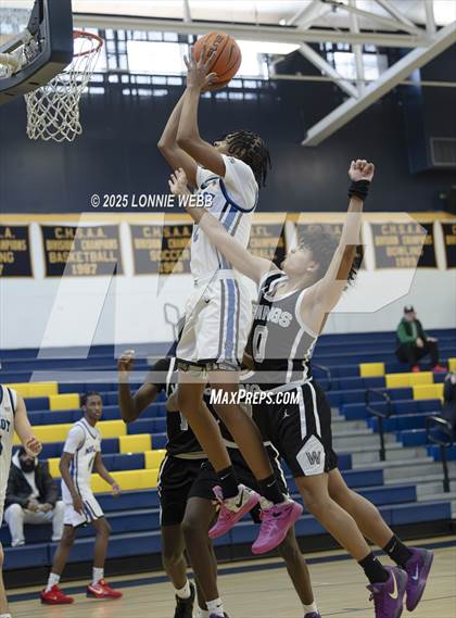 Thumbnail 3 in Wings Academy vs. Archbishop Molloy (Shooting Stars Basketball Showcase) photogallery.