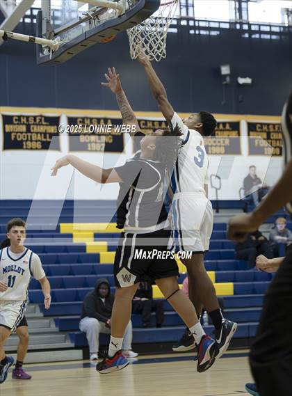Thumbnail 2 in Wings Academy vs. Archbishop Molloy (Shooting Stars Basketball Showcase) photogallery.