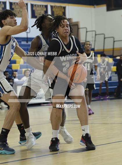 Thumbnail 2 in Wings Academy vs. Archbishop Molloy (Shooting Stars Basketball Showcase) photogallery.