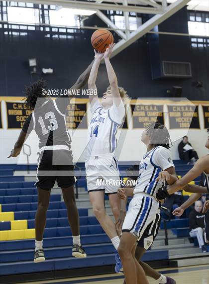 Thumbnail 1 in Wings Academy vs. Archbishop Molloy (Shooting Stars Basketball Showcase) photogallery.