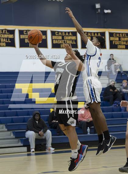 Thumbnail 2 in Wings Academy vs. Archbishop Molloy (Shooting Stars Basketball Showcase) photogallery.
