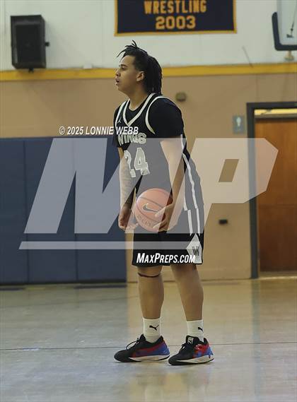 Thumbnail 1 in Wings Academy vs. Archbishop Molloy (Shooting Stars Basketball Showcase) photogallery.