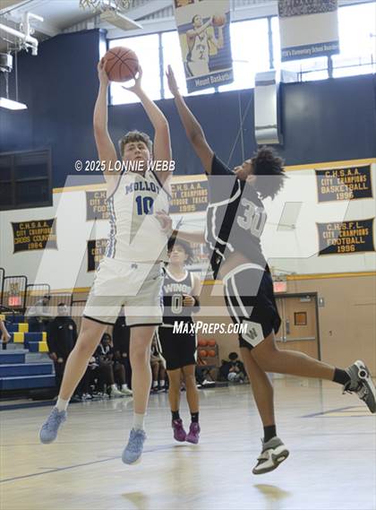 Thumbnail 1 in Wings Academy vs. Archbishop Molloy (Shooting Stars Basketball Showcase) photogallery.