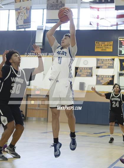 Thumbnail 3 in Wings Academy vs. Archbishop Molloy (Shooting Stars Basketball Showcase) photogallery.